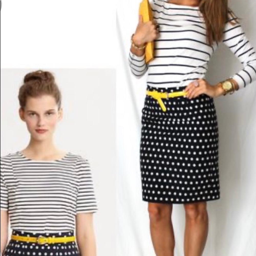 Merona Pock dot skirt w/pockets
